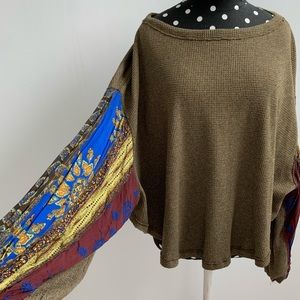 Free People Blossom printed balloon-serve Top